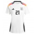 Deutschland Ilkay Gundogan #21 Fußballbekleidung Heimtrikot Damen EM 2024 Kurzarm